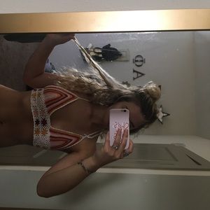 crotchet bathing suit top!